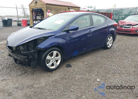 2013 Hyundai Elantra Gls из США, поврежденный, VIN 5NPDH4AE2DH270755